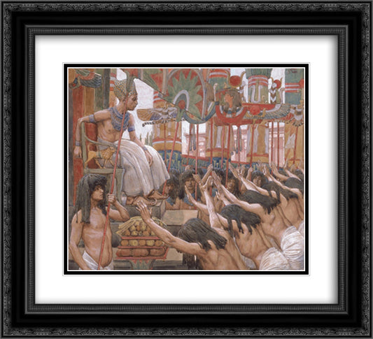 Joseph Dwelleth in Egypt 22x20 Black Ornate Wood Framed Art Print Poster with Double Matting by Tissot, James