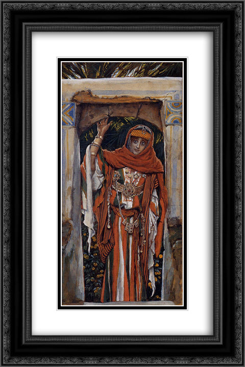 Mary Magdalene before her Conversion 16x24 Black Ornate Wood Framed Art Print Poster with Double Matting by Tissot, James