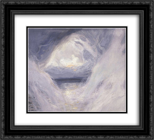 The Creation 22x20 Black Ornate Wood Framed Art Print Poster with Double Matting by Tissot, James