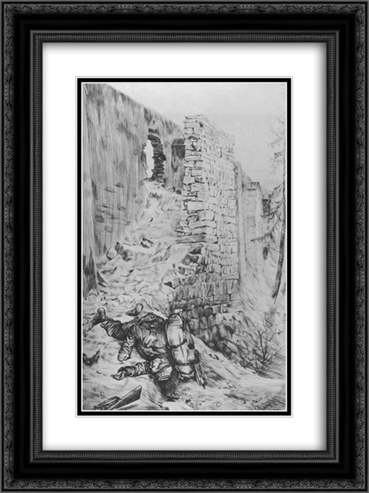 The first man I saw 18x24 Black Ornate Wood Framed Art Print Poster with Double Matting by Tissot, James