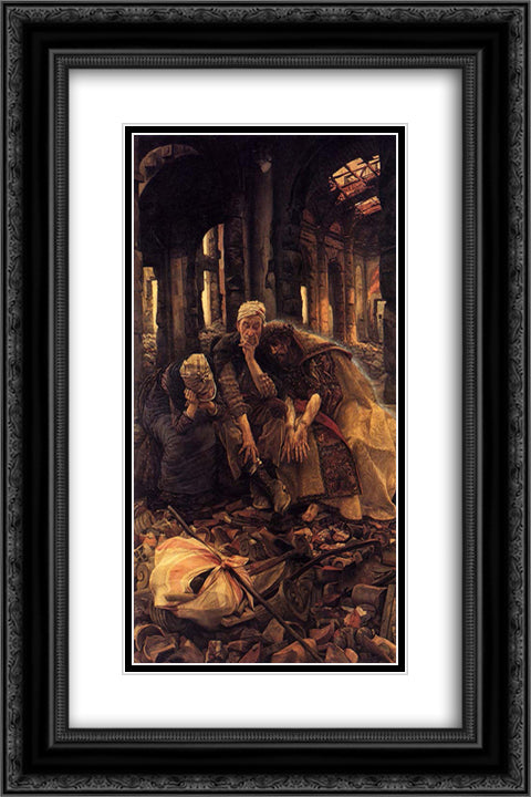 The Ruins (Inner Voices) 16x24 Black Ornate Wood Framed Art Print Poster with Double Matting by Tissot, James
