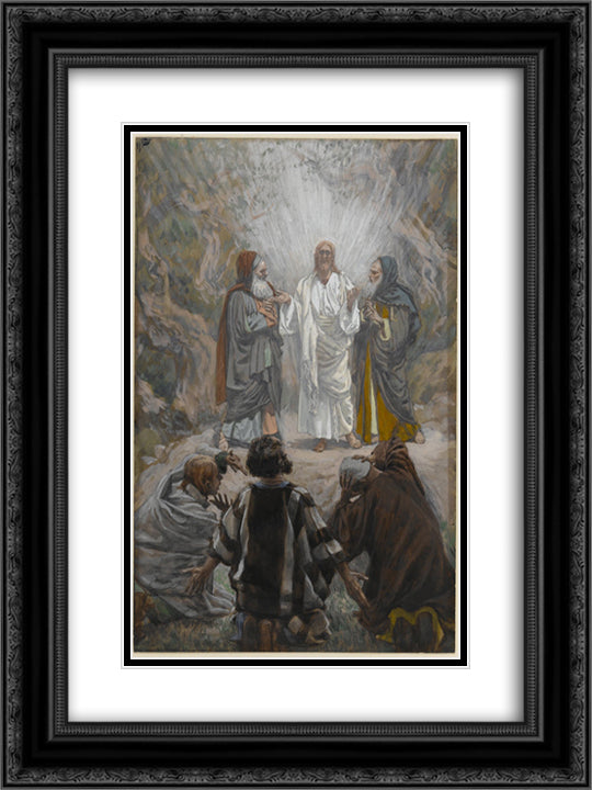 The Transfiguration (La transfiguration) 18x24 Black Ornate Wood Framed Art Print Poster with Double Matting by Tissot, James