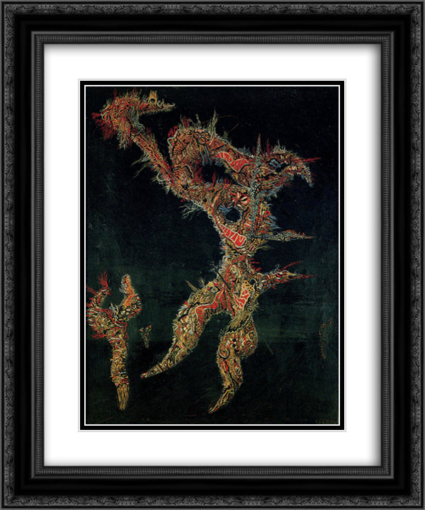 Dissection d'un paysage 20x24 Black Ornate Wood Framed Art Print Poster with Double Matting by Serpan, Jaroslav
