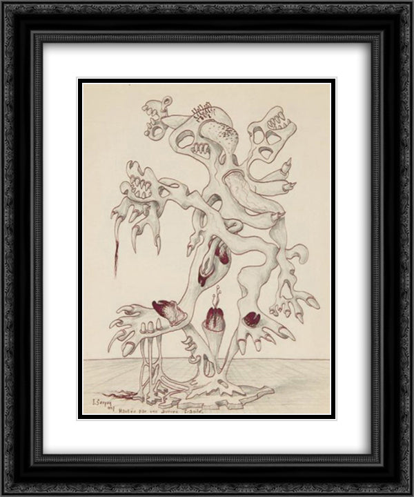 Hantee par une aurore fragile 20x24 Black Ornate Wood Framed Art Print Poster with Double Matting by Serpan, Jaroslav