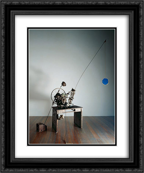 Le soulier de Madame Lacasse 20x24 Black Ornate Wood Framed Art Print Poster with Double Matting by Tinguely, Jean