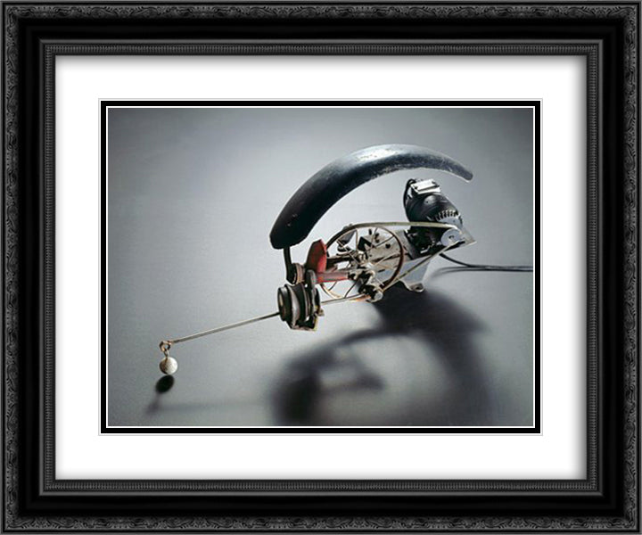 Mautz II 24x20 Black Ornate Wood Framed Art Print Poster with Double Matting by Tinguely, Jean
