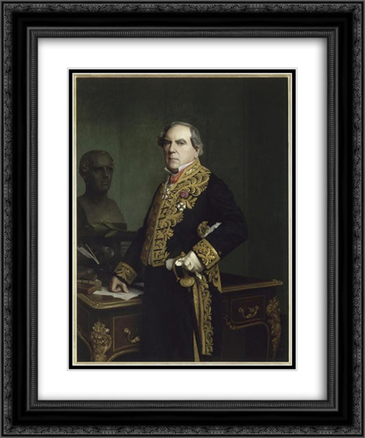 Amedee Thierry 20x24 Black Ornate Wood Framed Art Print Poster with Double Matting by Gerome, Jean Leon