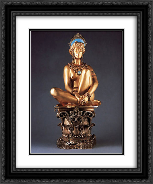 Corinth 20x24 Black Ornate Wood Framed Art Print Poster with Double Matting by Gerome, Jean Leon