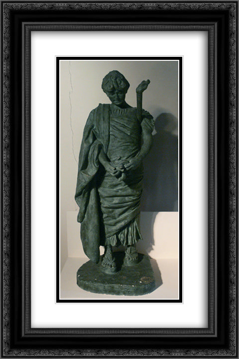 The Oracle of Snakes 16x24 Black Ornate Wood Framed Art Print Poster with Double Matting by Gerome, Jean Leon