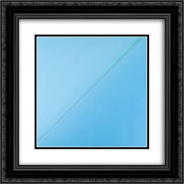 Laser 20x20 Black Ornate Wood Framed Art Print Poster with Double Matting by Verheyen, Jef