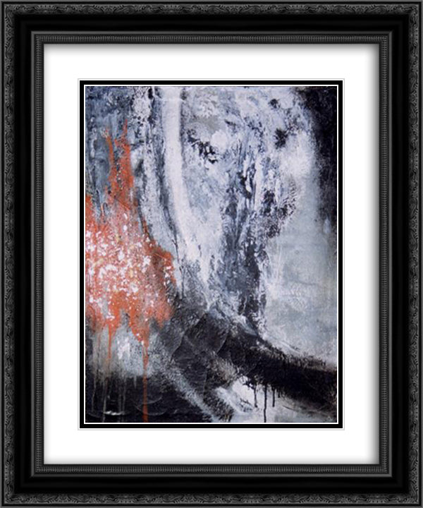 unknown title 20x24 Black Ornate Wood Framed Art Print Poster with Double Matting by Yoshihara, Jiro