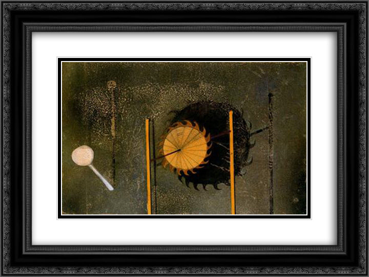Suite Instruments de Tortura 24x18 Black Ornate Wood Framed Art Print Poster with Double Matting by Ponc, Joan