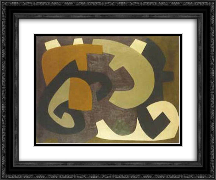 C7 24x20 Black Ornate Wood Framed Art Print Poster with Double Matting by Rodrigo, Joaquim
