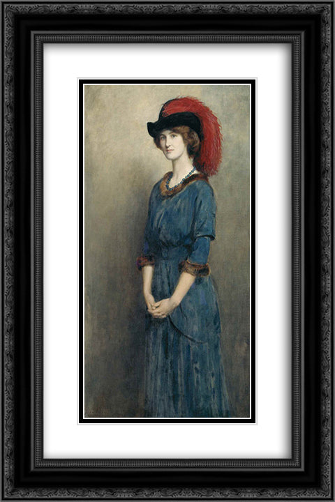Angela McInnes 16x24 Black Ornate Wood Framed Art Print Poster with Double Matting by Collier, John