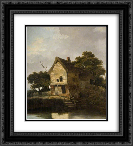 View at Blofield, near Norwich 20x22 Black Ornate Wood Framed Art Print Poster with Double Matting by Crome, John