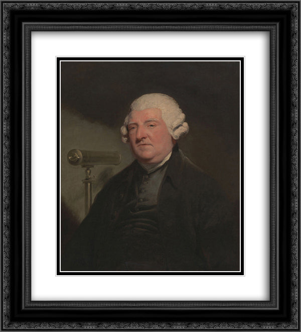 Peter Dolland 20x22 Black Ornate Wood Framed Art Print Poster with Double Matting by Hoppner, John