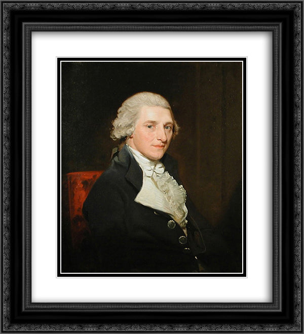 William Boteler 20x22 Black Ornate Wood Framed Art Print Poster with Double Matting by Hoppner, John