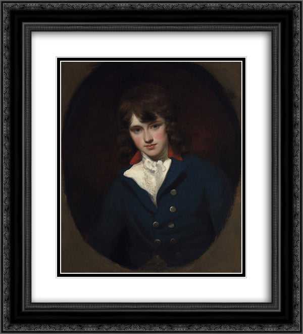 William Lock 20x22 Black Ornate Wood Framed Art Print Poster with Double Matting by Hoppner, John