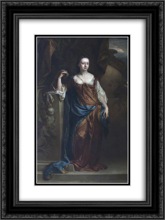 Alice Sherard 18x24 Black Ornate Wood Framed Art Print Poster with Double Matting by Riley, John