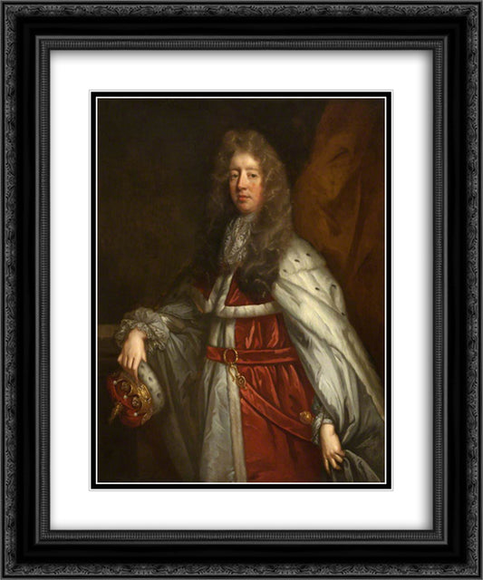 Colin, 3rd Earl of Balcarres 20x24 Black Ornate Wood Framed Art Print Poster with Double Matting by Riley, John