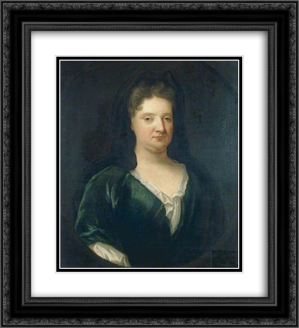 Frances Russell 20x22 Black Ornate Wood Framed Art Print Poster with Double Matting by Riley, John