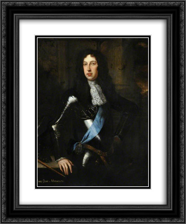 James Scott 20x24 Black Ornate Wood Framed Art Print Poster with Double Matting by Riley, John