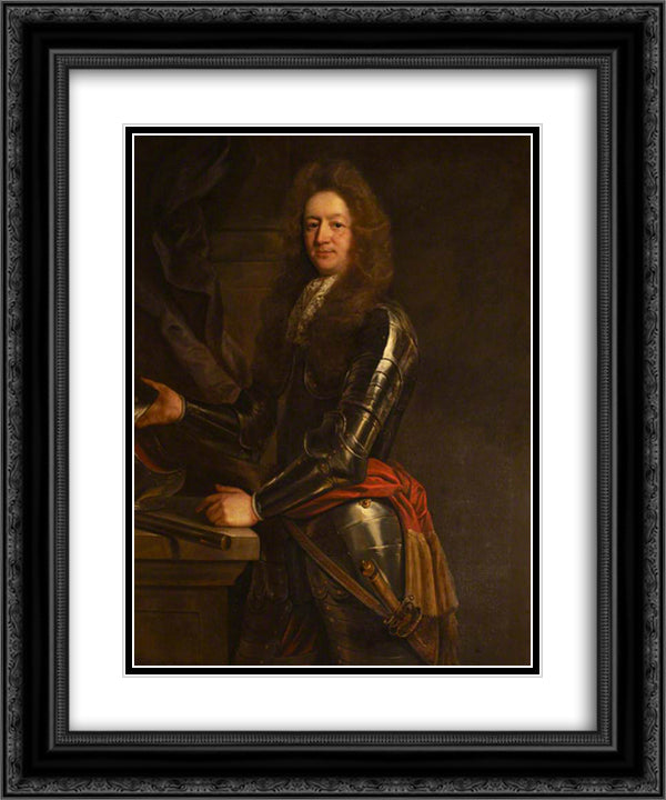 Sir John Pole 20x24 Black Ornate Wood Framed Art Print Poster with Double Matting by Riley, John