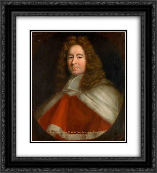 William Gregory 20x22 Black Ornate Wood Framed Art Print Poster with Double Matting by Riley, John