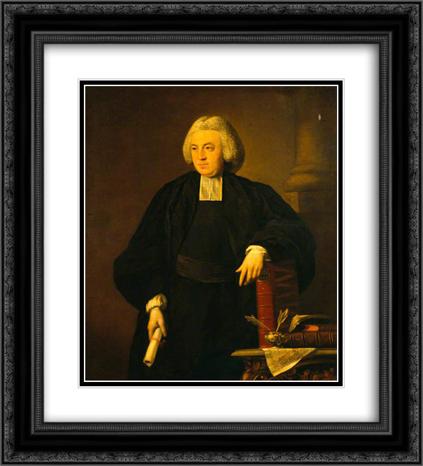 William Dodd 20x22 Black Ornate Wood Framed Art Print Poster with Double Matting by Russell, John