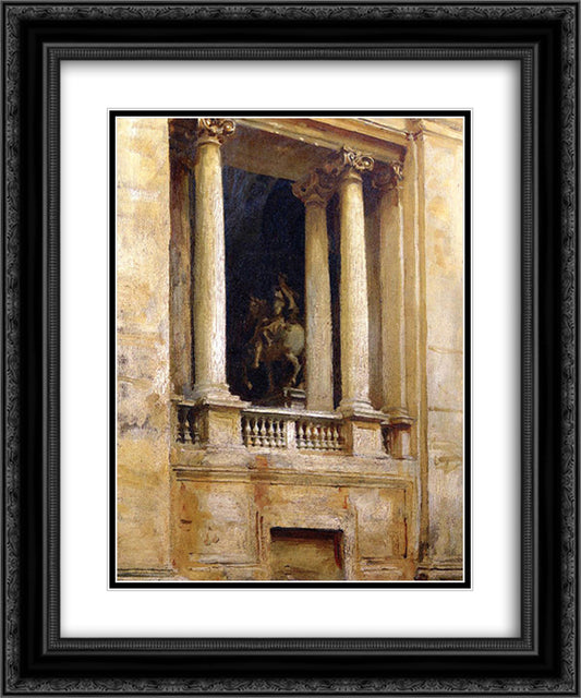 A Window in the Vatican 20x24 Black Ornate Wood Framed Art Print Poster with Double Matting by Sargent, John Singer