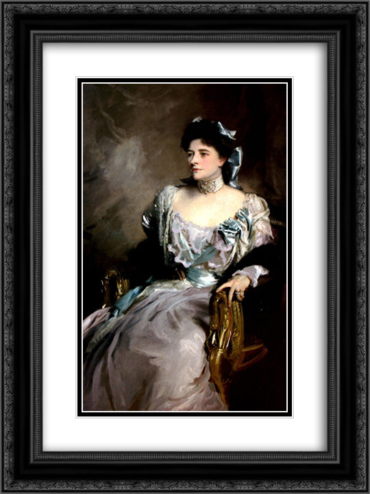 Alice Wernher born Alice Sedgwick Mankiewicz 18x24 Black Ornate Wood Framed Art Print Poster with Double Matting by Sargent, John Singer