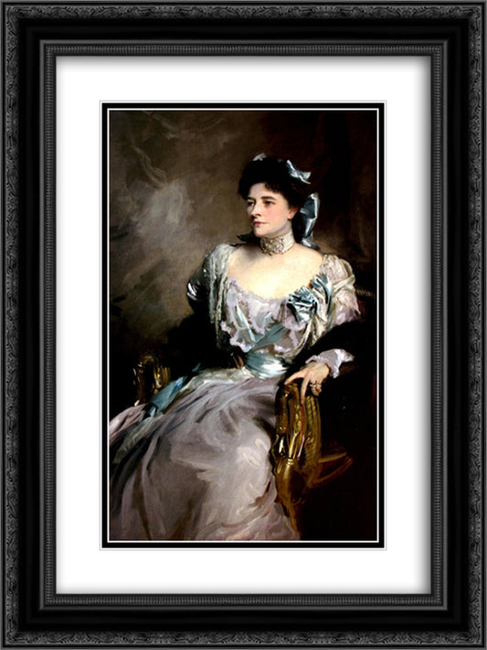 Alice Wernher born Alice Sedgwick Mankiewicz 18x24 Black Ornate Wood Framed Art Print Poster with Double Matting by Sargent, John Singer