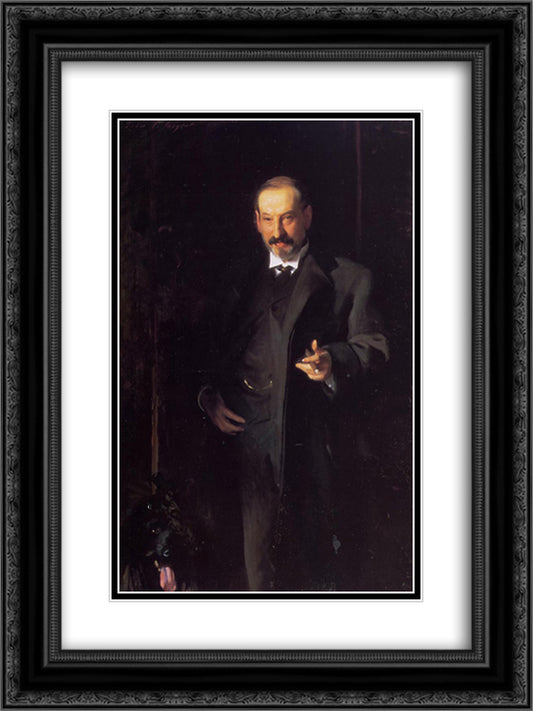 Asher Wertheime 18x24 Black Ornate Wood Framed Art Print Poster with Double Matting by Sargent, John Singer