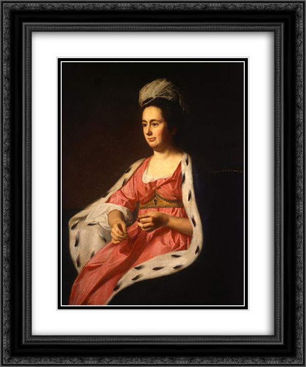 Abigail Smith Babcock 20x24 Black Ornate Wood Framed Art Print Poster with Double Matting by Copley, John Singleton