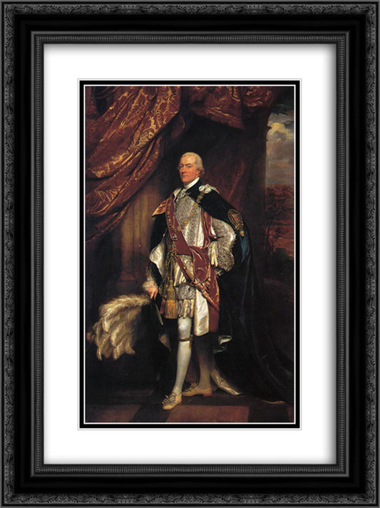 Baron Graham 18x24 Black Ornate Wood Framed Art Print Poster with Double Matting by Copley, John Singleton