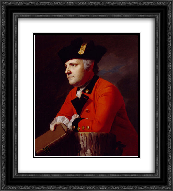 Colonel John Montresor 20x22 Black Ornate Wood Framed Art Print Poster with Double Matting by Copley, John Singleton