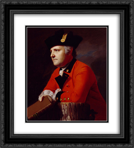 Colonel John Montresor 20x22 Black Ornate Wood Framed Art Print Poster with Double Matting by Copley, John Singleton