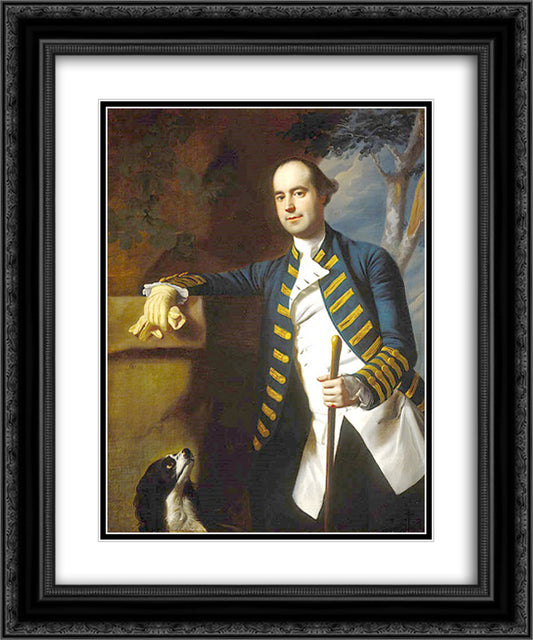 Duncan Stewart of Ardsheal 20x24 Black Ornate Wood Framed Art Print Poster with Double Matting by Copley, John Singleton