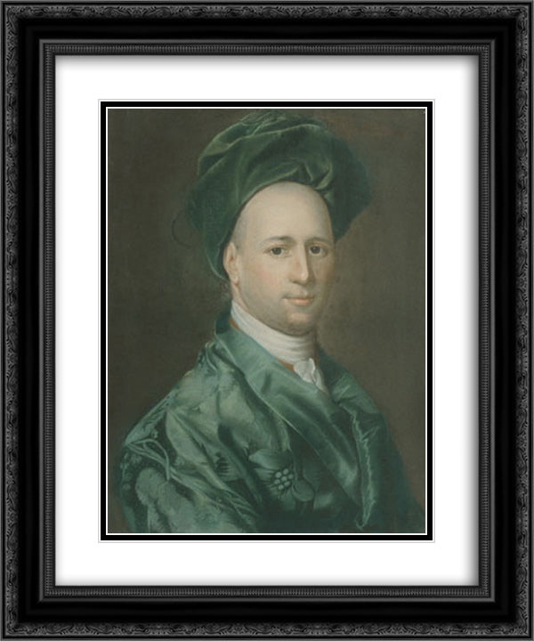 Ebenezer Storer 20x24 Black Ornate Wood Framed Art Print Poster with Double Matting by Copley, John Singleton