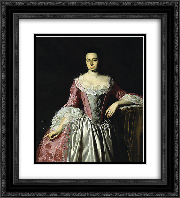 Eunice Dennie Burr 20x22 Black Ornate Wood Framed Art Print Poster with Double Matting by Copley, John Singleton