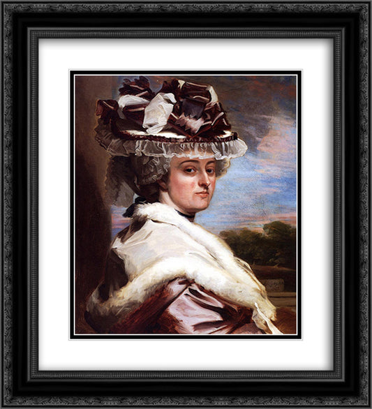 Latitia F. Balfour 20x22 Black Ornate Wood Framed Art Print Poster with Double Matting by Copley, John Singleton