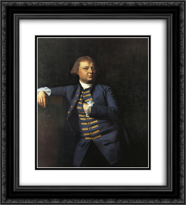 Lemuel Cox 20x22 Black Ornate Wood Framed Art Print Poster with Double Matting by Copley, John Singleton