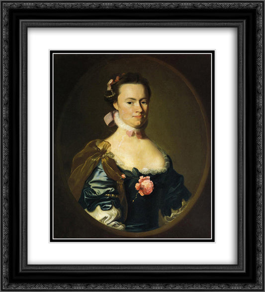 Lydia Lynde 20x22 Black Ornate Wood Framed Art Print Poster with Double Matting by Copley, John Singleton