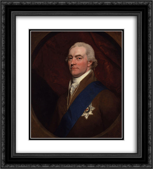 Portrait of George John Spencer, 2nd Earl Spencer 20x22 Black Ornate Wood Framed Art Print Poster with Double Matting by Copley, John Singleton