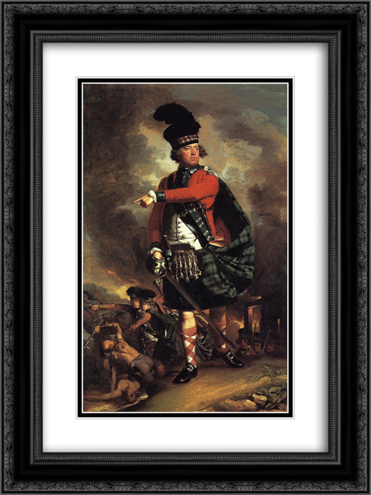 Portrait of Hugh Montgomerie, 12th Earl of Eglinton 18x24 Black Ornate Wood Framed Art Print Poster with Double Matting by Copley, John Singleton