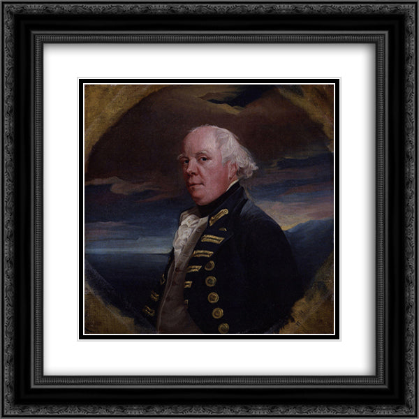 Samuel Barrington 20x20 Black Ornate Wood Framed Art Print Poster with Double Matting by Copley, John Singleton