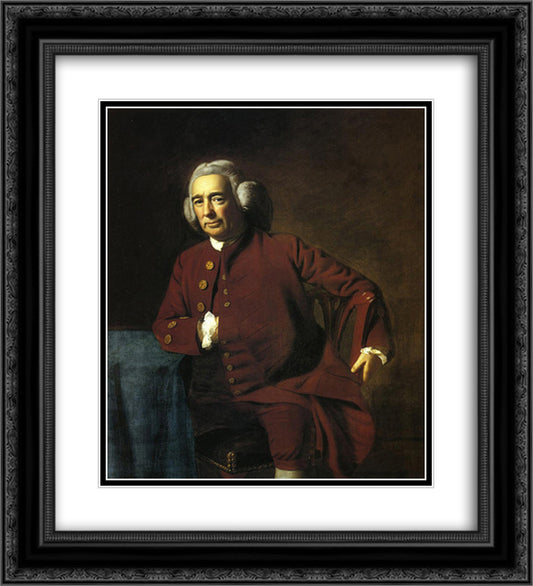 Sylvester Gardiner 20x22 Black Ornate Wood Framed Art Print Poster with Double Matting by Copley, John Singleton