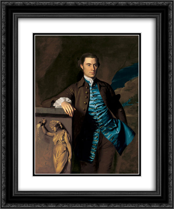 Thaddeus Burr 20x24 Black Ornate Wood Framed Art Print Poster with Double Matting by Copley, John Singleton