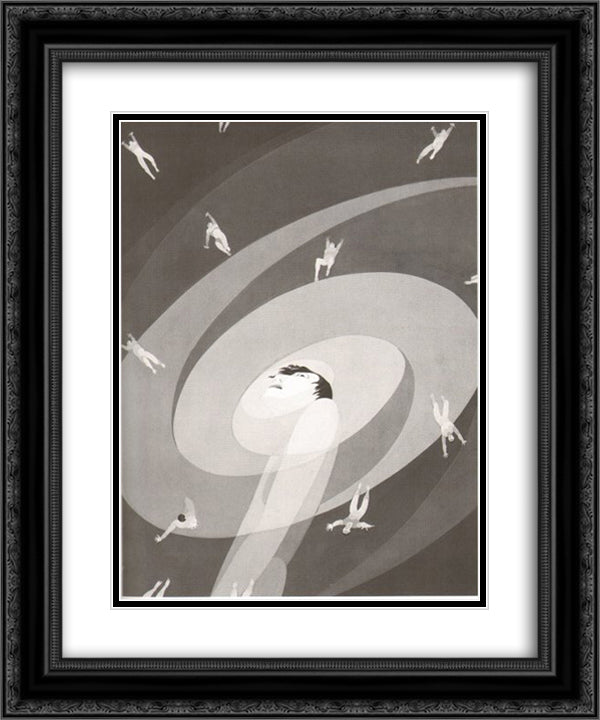 Pantophobia 20x24 Black Ornate Wood Framed Art Print Poster with Double Matting by Vassos, John