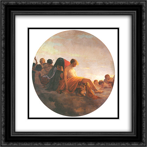 Aurora 20x20 Black Ornate Wood Framed Art Print Poster with Double Matting by Almeida Junior, Jose Ferraz de